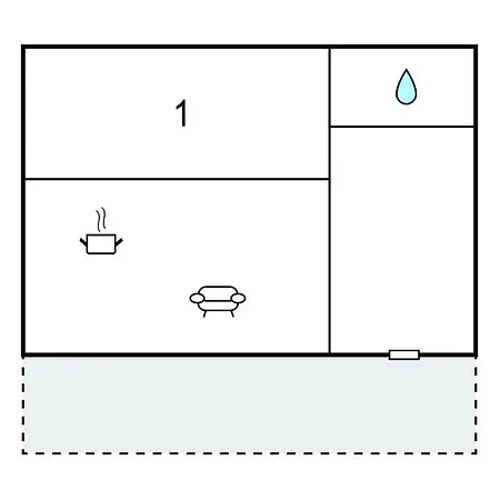 Lejlighed 1 Bedroom Gorgeous In